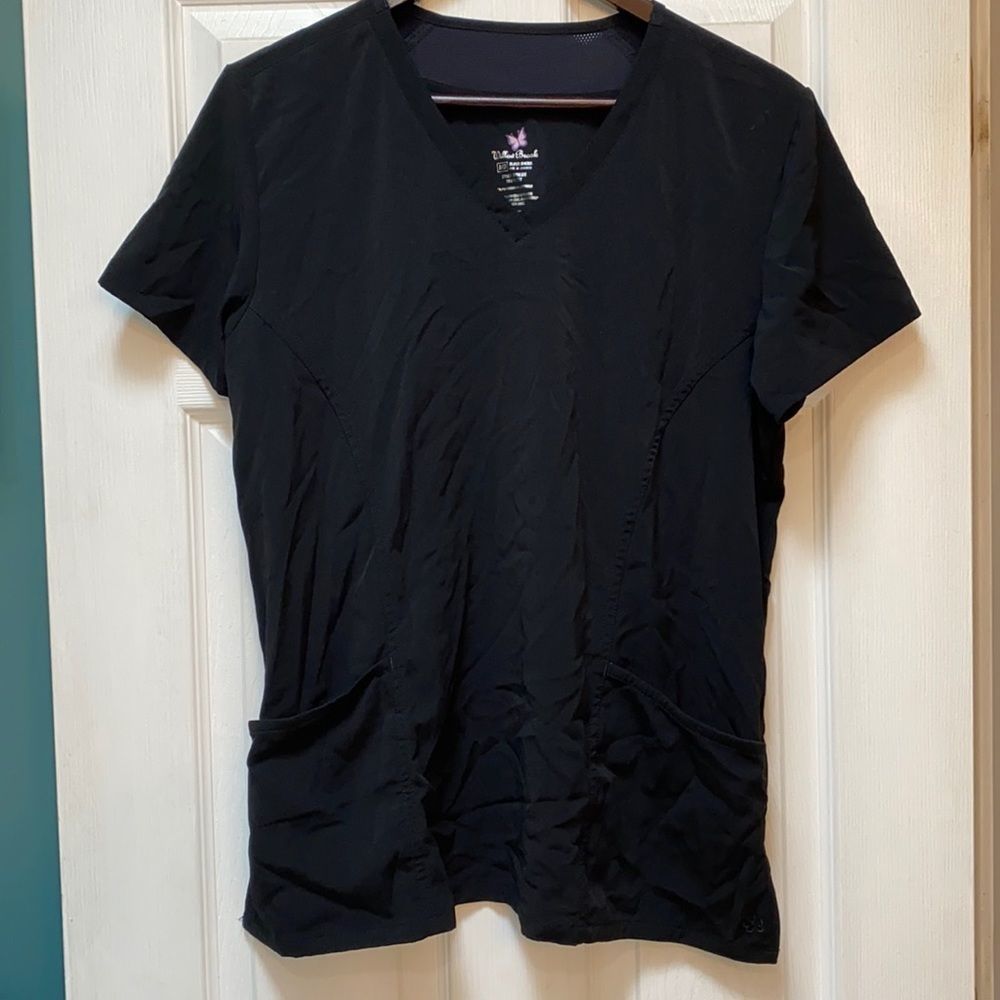 Willow Brook women’s M scrub top black EUC